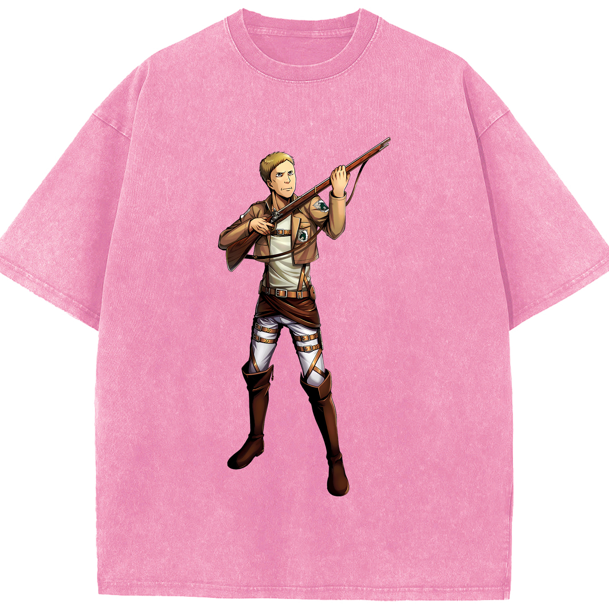 （画像用） 進撃の巨人 Attack on Titan 綿100% ヴィンテージ風 半袖Tシャツ（フロントプリント）